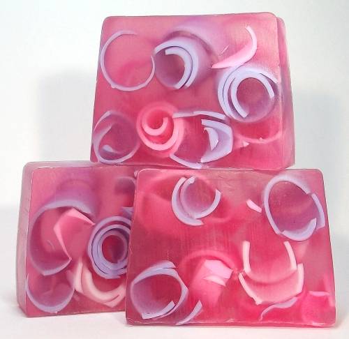 Jasmine Swirly Curly Handmade Soap, Glycerin Recipe, Floral Fragrance