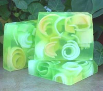 Lemongrass Swirly Curly Soap
