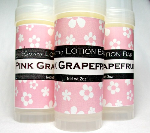 Pink Grapefruit Lotion Bar, Super Moisturizing Formula